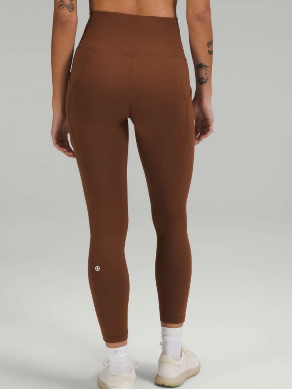Lululemon Wunder Train High-Rise Tight with Pockets 25" size 2 - Roasted Brown